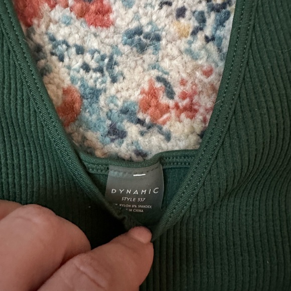 NWOT-Emerald Ribbed Women's Tank Top - Picture 2 of 2